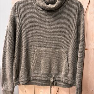 90 Degree By Reflex Olive Cowl Neck Sweater